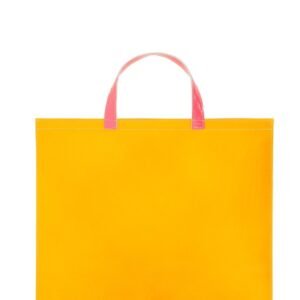 SUPER FLUO LEATHER TOTE BAG
