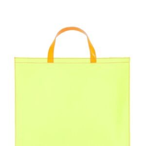 SUPER FLUO LEATHER TOTE BAG