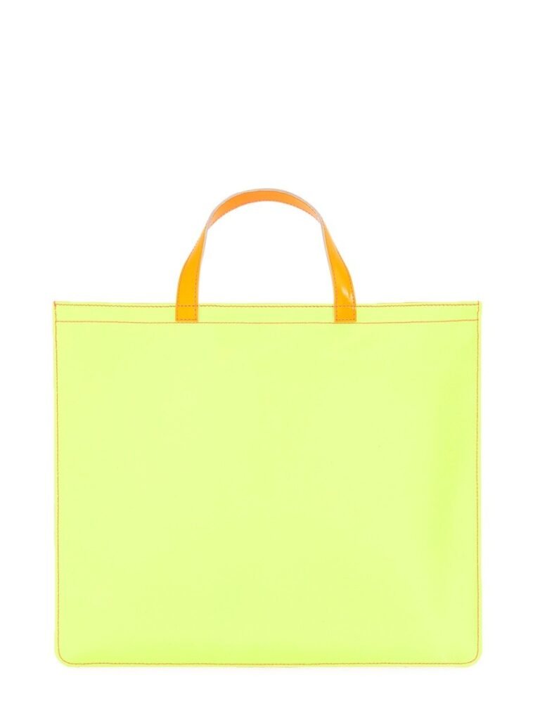 SUPER FLUO LEATHER TOTE BAG
