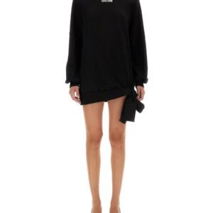 SWEATSHIRT DRESS WITH LOGO