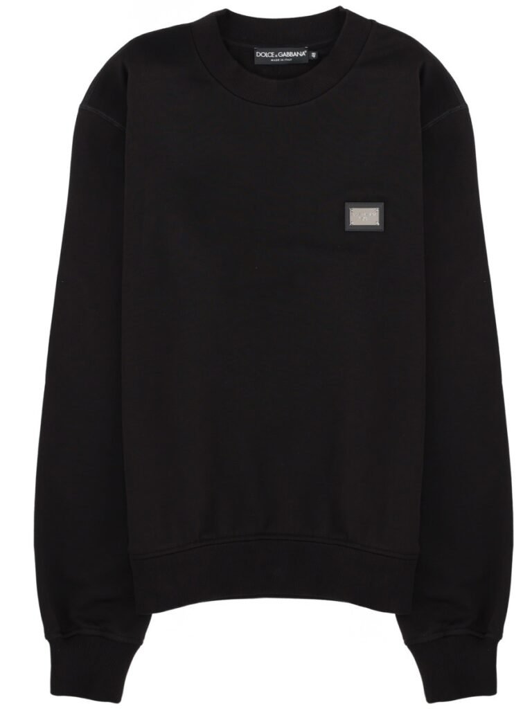 SWEATSHIRT WITH LOGO PATCH