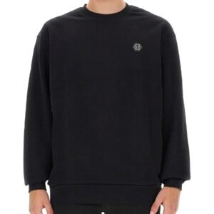 SWEATSHIRT WITH RHINESTONE LOGO