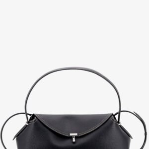 T-Lock Hammered Leather Shoulder Bag