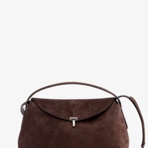T-lock suede handbag