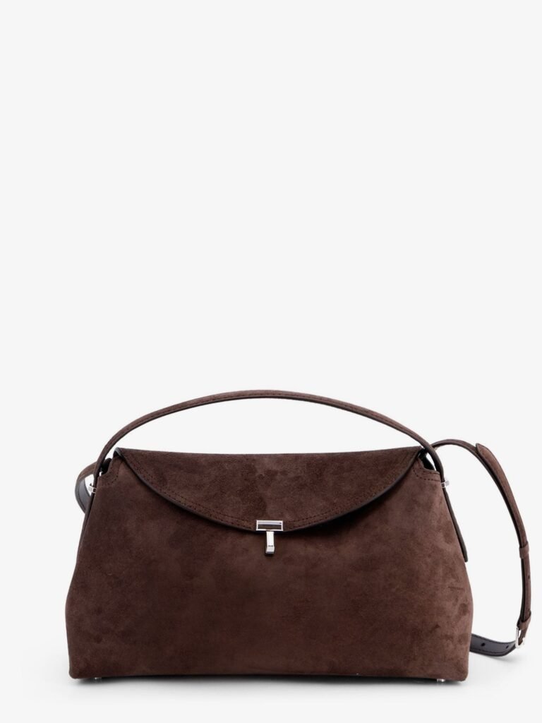 T-lock suede handbag