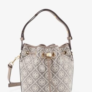 T Monogram coated canvas bucket bag