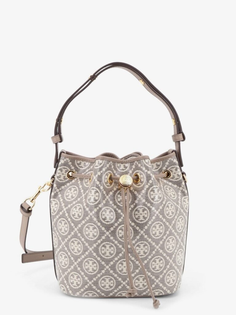 T Monogram coated canvas bucket bag