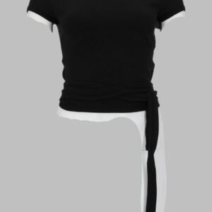T-SHIRT A COSTINE CON LACCI