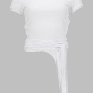 T-SHIRT A COSTINE CON LACCI