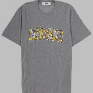 T-SHIRT CON LOGO CON PAILLETTES