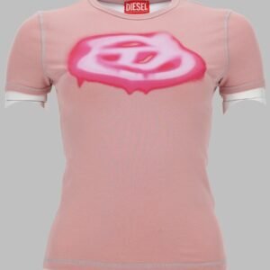 T-SHIRT CON LOGO EFFETTO GRAFFITI