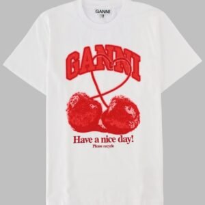 T-SHIRT CON STAMPA CILIEGIA