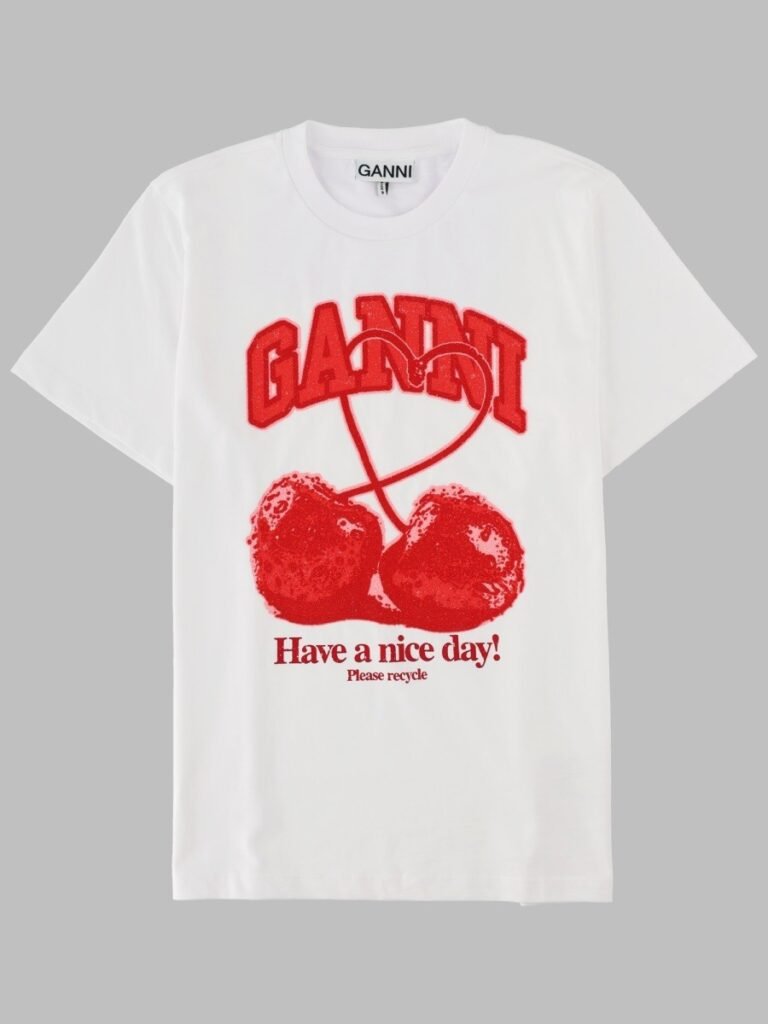 T-SHIRT CON STAMPA CILIEGIA