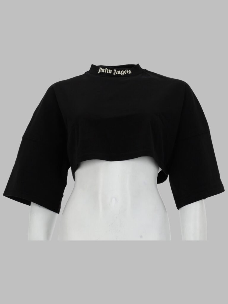 T-SHIRT CROPPED CON LOGO