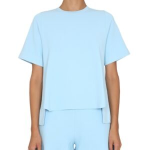 T-SHIRT WITH ASYMMETRICAL HEMLINE