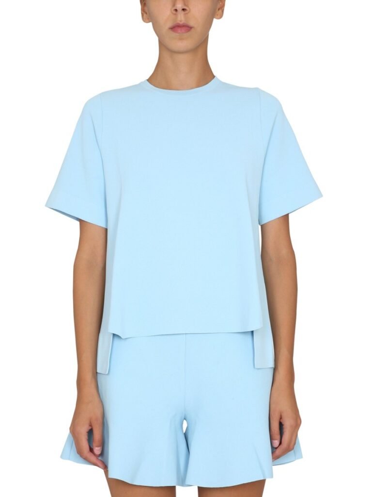 T-SHIRT WITH ASYMMETRICAL HEMLINE