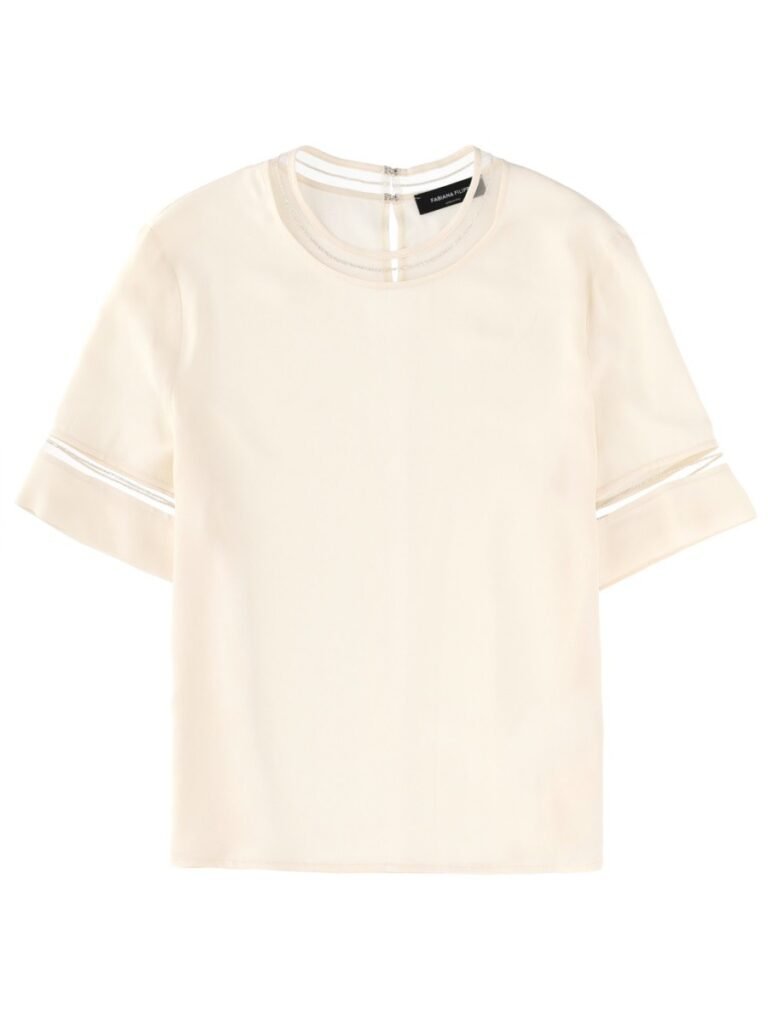T-SHIRT WITH TRANSPARENT DETAILS