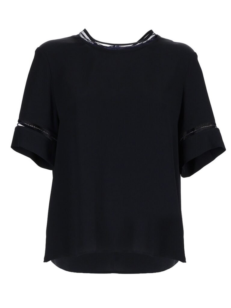 T-SHIRT WITH TRANSPARENT DETAILS