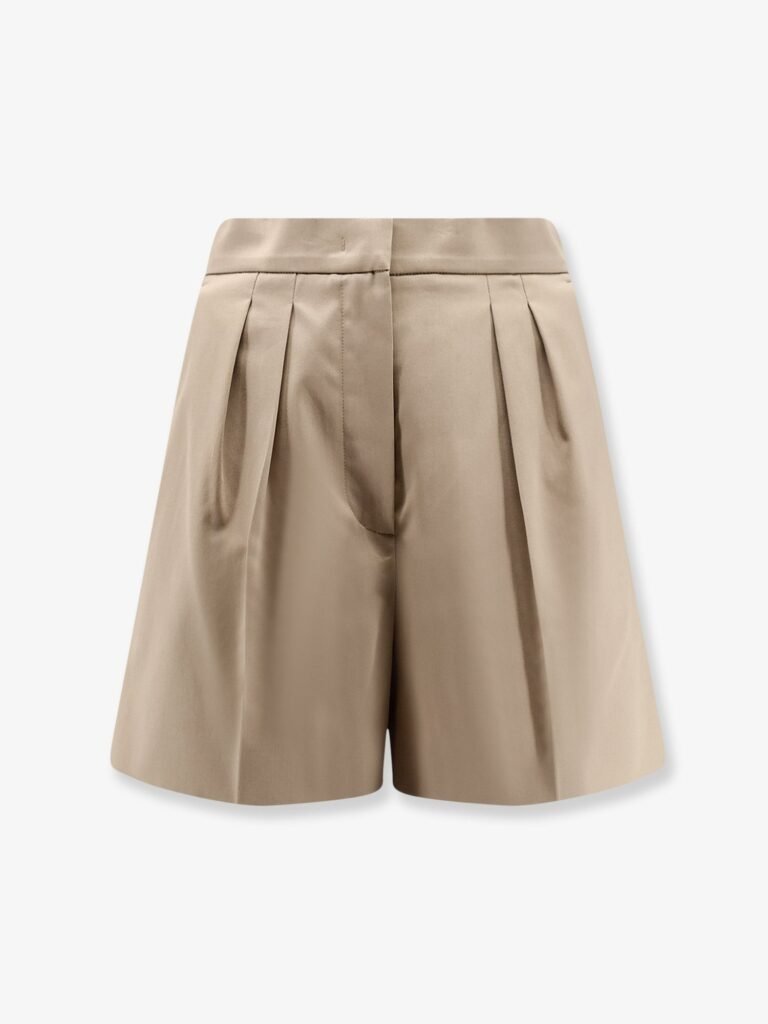 Tabacco stretch cotton shorts