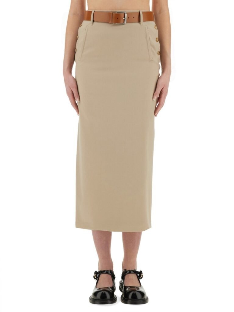 "TAILORED TWIST" LONG SKIRT