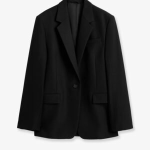 Tailored wool blend blazer