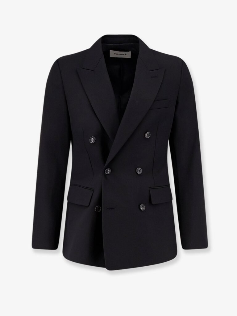 Tailored wool blend blazer