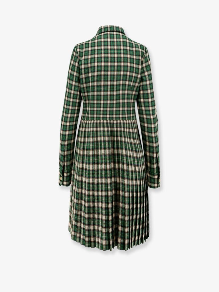 Tartan wool mini dress