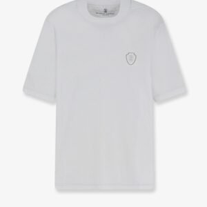Technical fabric T-shirt with front logo patch