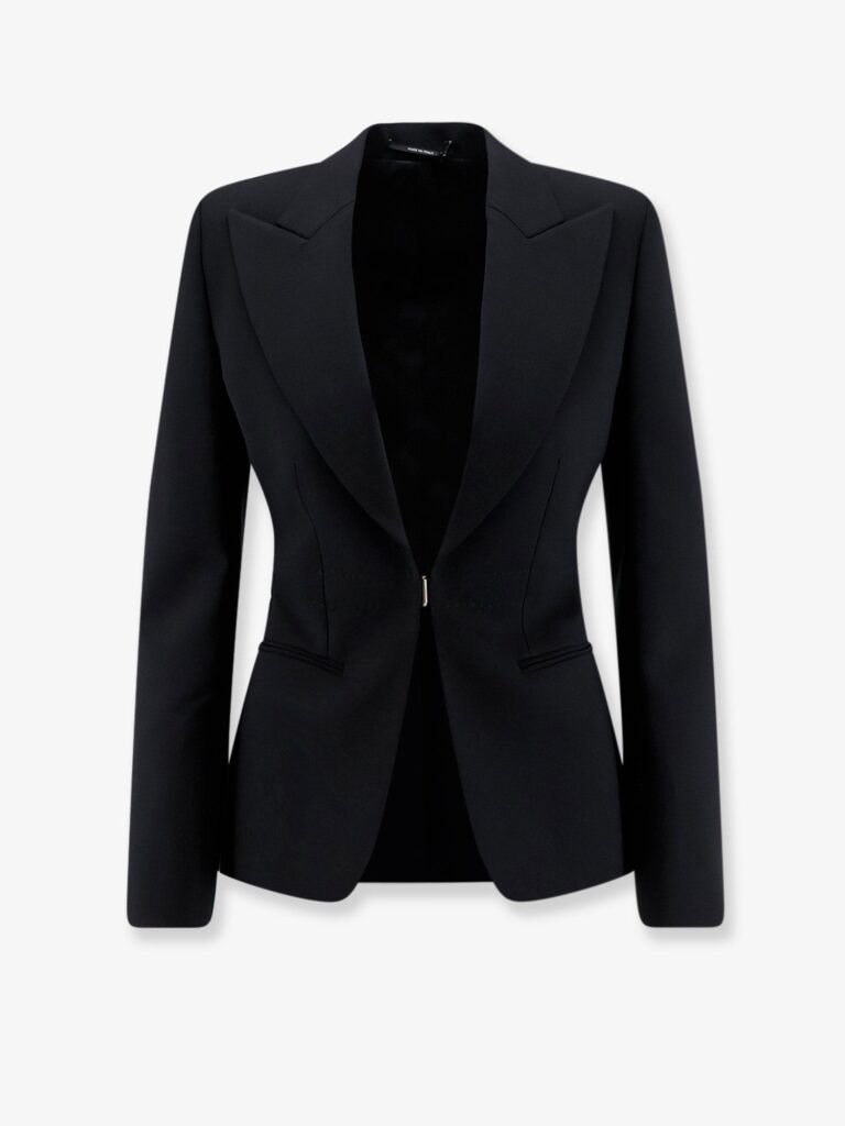 Technical wool blazer