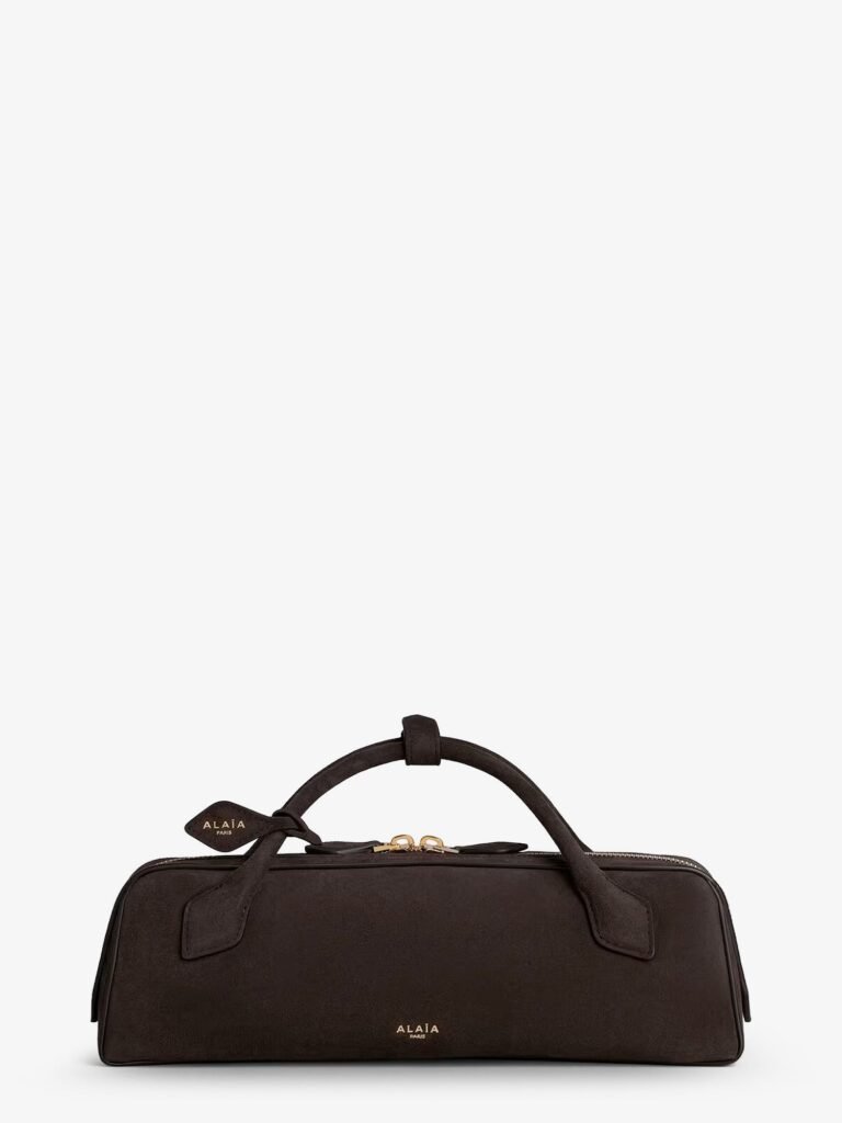 Teckel Clutch suede handbag