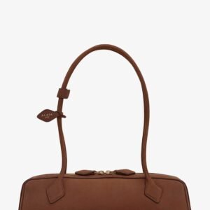 Teckel Medium suede shoulder bag