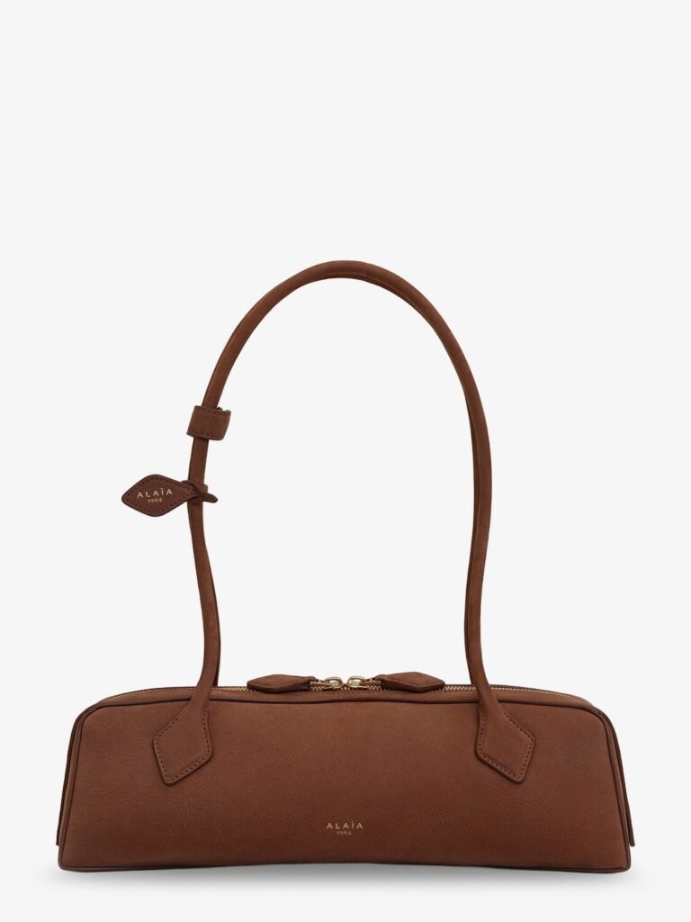 Teckel Medium suede shoulder bag