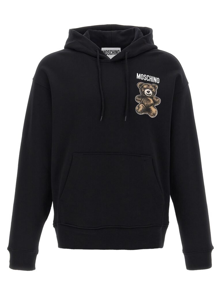 'Teddy' print hoodie