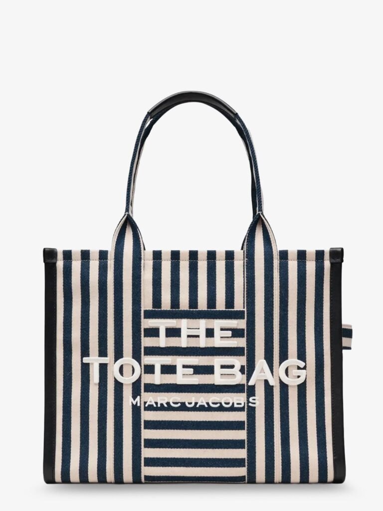 The Large Tote canvas handbag with front embroidered logo
