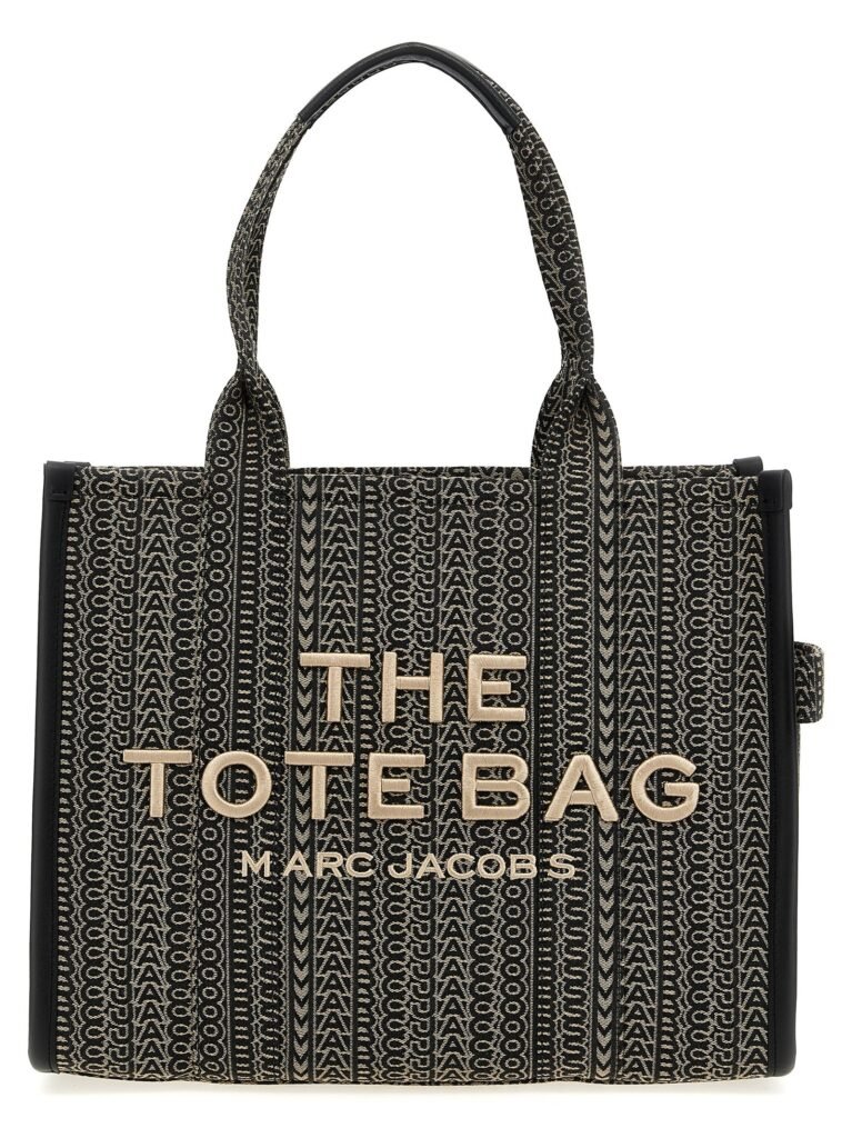 'The Monogram Jacquard Large Tote' shopping bag