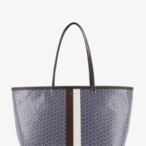 The Racer Tote shoulder bag in coated canvas with all-over logo