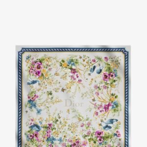 Toile de Jouy Floral Garden Dioriviera 90 silk foulard