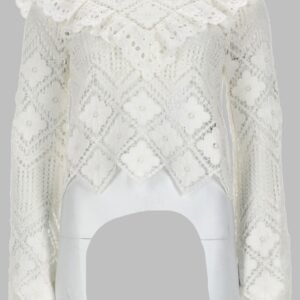 TOP IN CROCHET CON INSERTI IN PIZZO