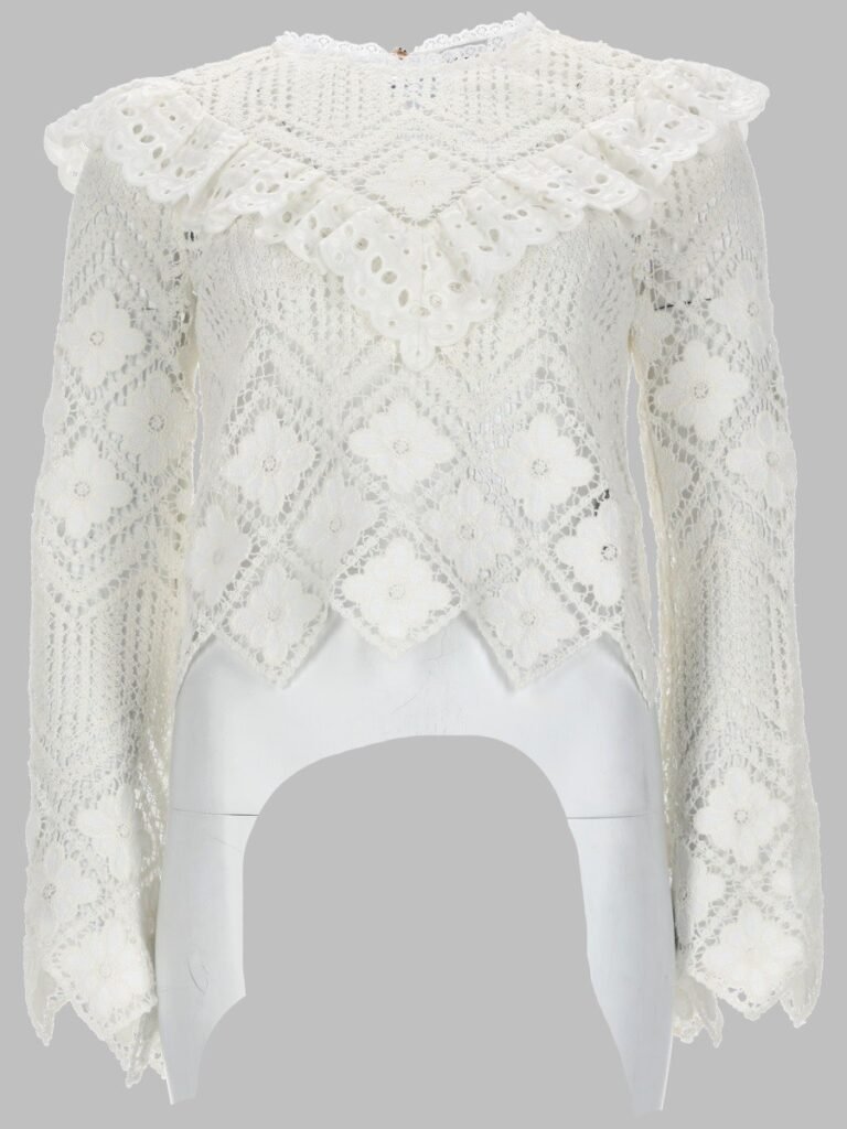 TOP IN CROCHET CON INSERTI IN PIZZO