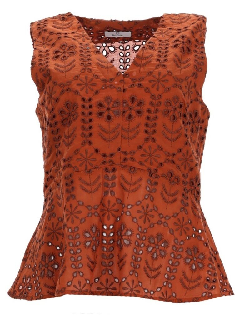 TOP WITH PERFORATED PATTERN