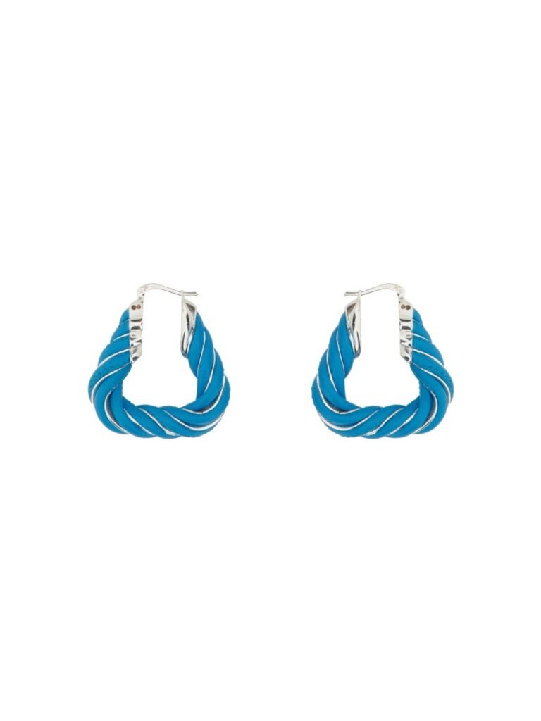 TRIANGULAR TWIST HOOP EARRINGS