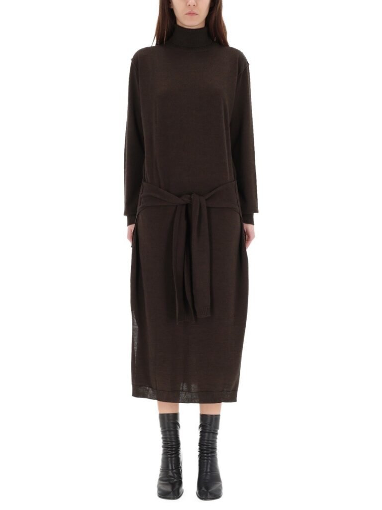 "TROMPE L'OEIL" MIDI DRESS