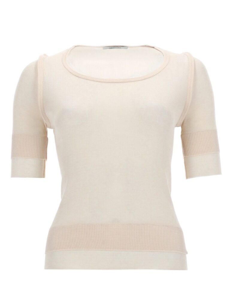"TROMPE L'OEIL" VISCOSE AND SILK TOP