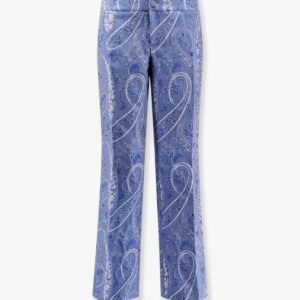Trousers with iconic print
