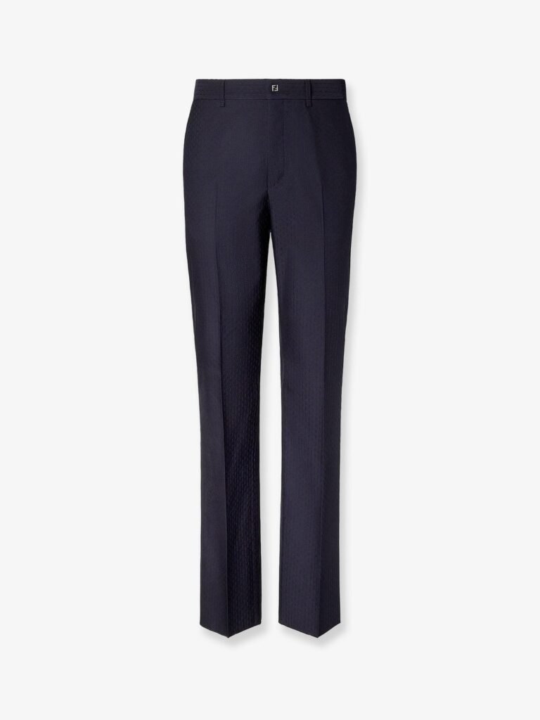 Trousers Wool Tonal Stitching