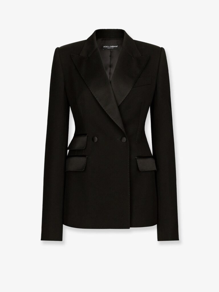 Tuxedo virgin wool and silk blazer