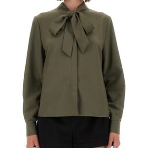 TWILL SHIRT WITH BOW