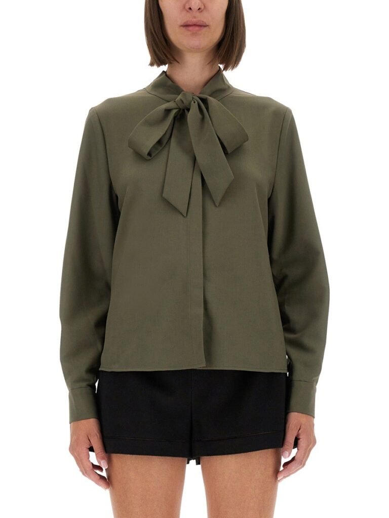 TWILL SHIRT WITH BOW