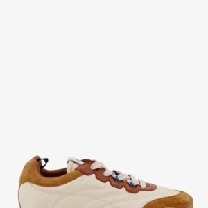 Tyre technical fabric and suede sneakers