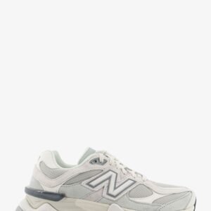 U90602 mesh and suede sneakers with embroidered logo